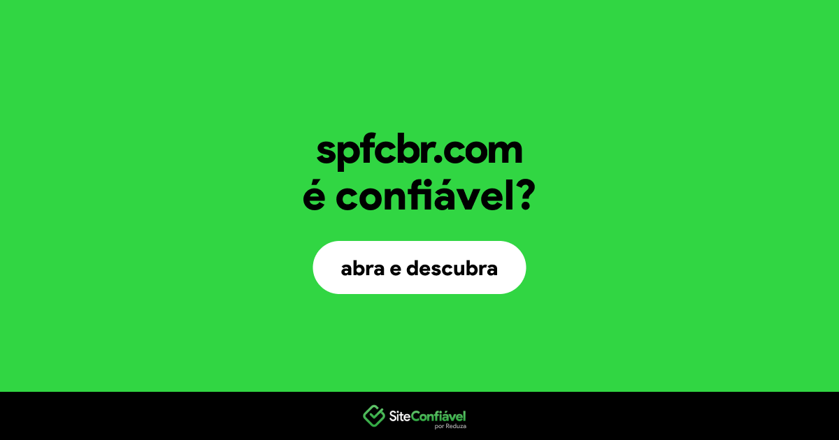 O site spfcbr.com é confiável?