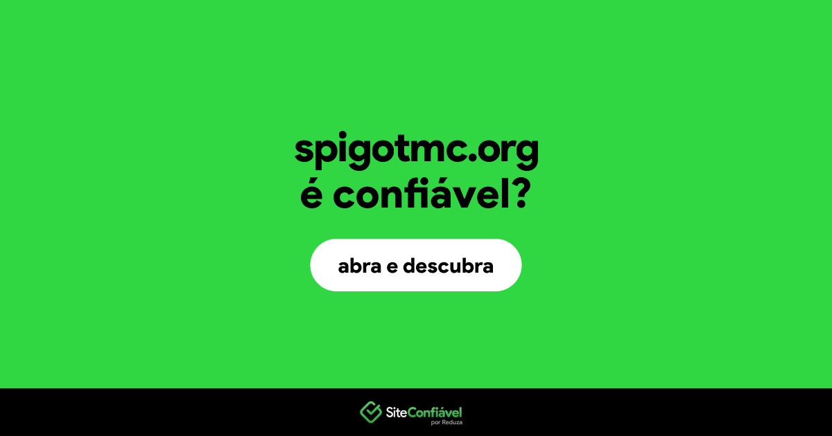 O site spigotmc.org é confiável?