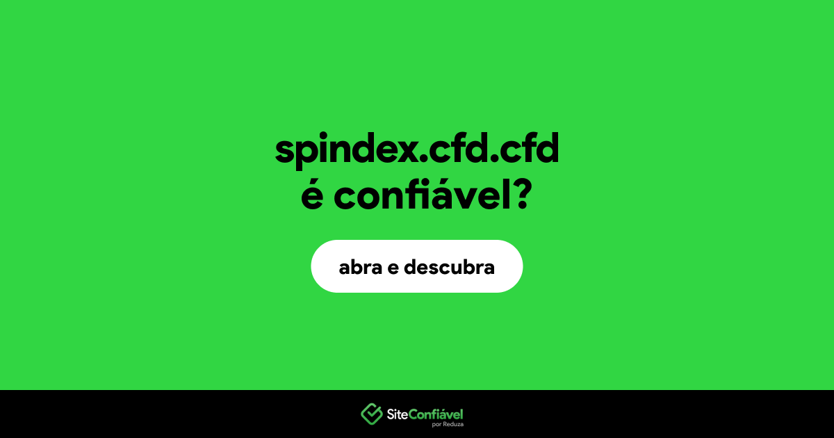 O site spindex.cfd.cfd é confiável?