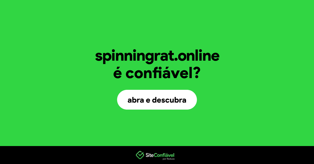 O site spinningrat.online é confiável?