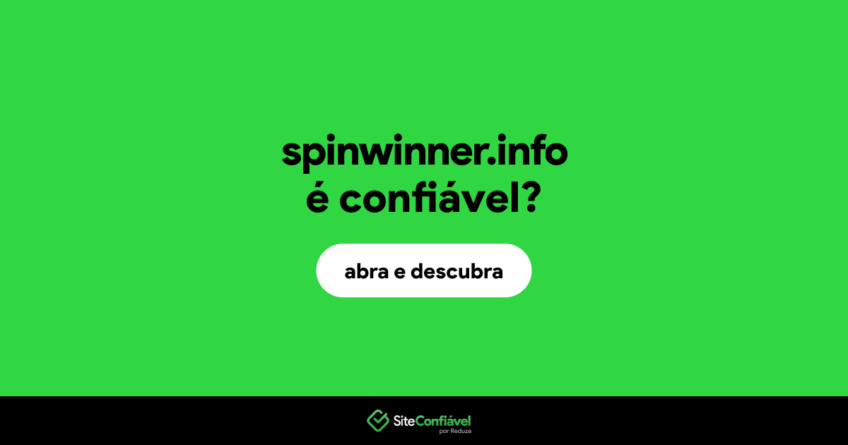 O site spinwinner.info é confiável?
