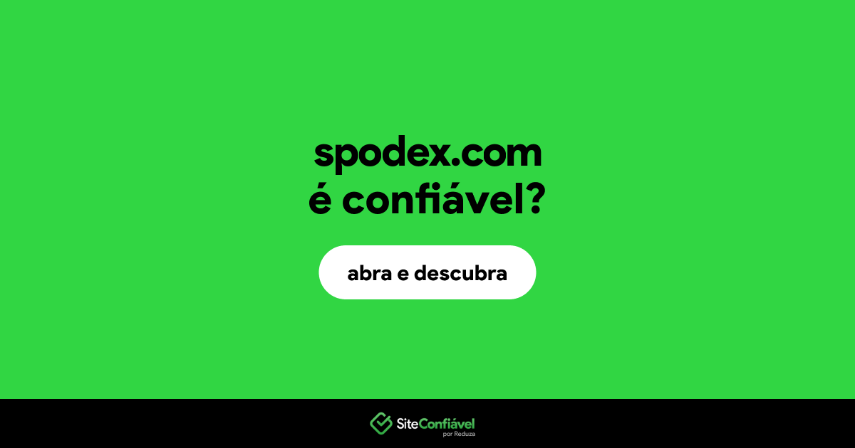 O site spodex.com é confiável?
