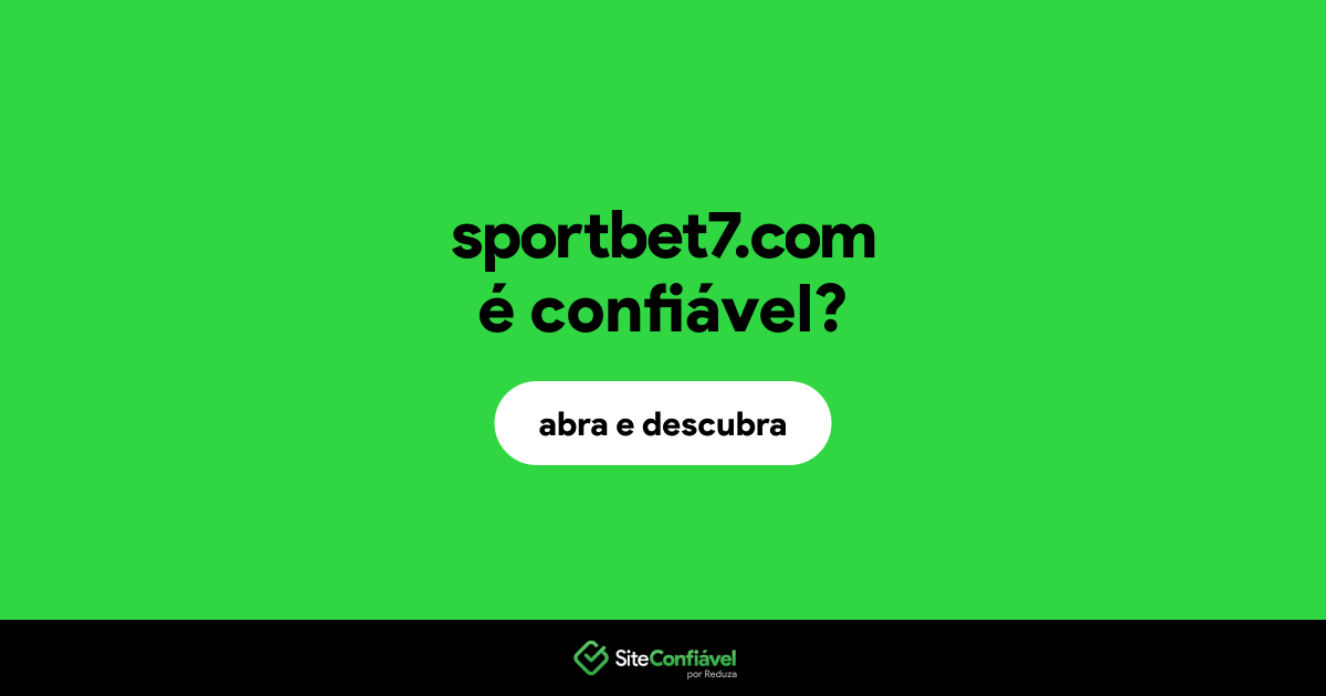 O site sportbet7.com é confiável?