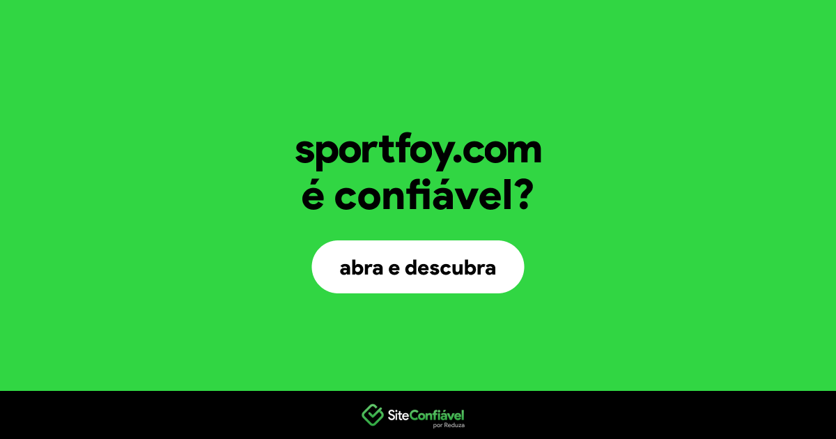 O site sportfoy.com é confiável?