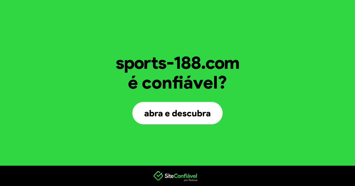O site sports-188.com é confiável?