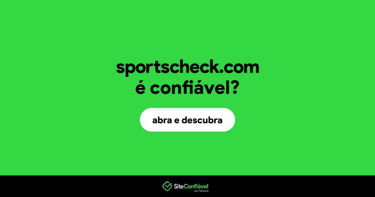 O site sportscheck.com é confiável?
