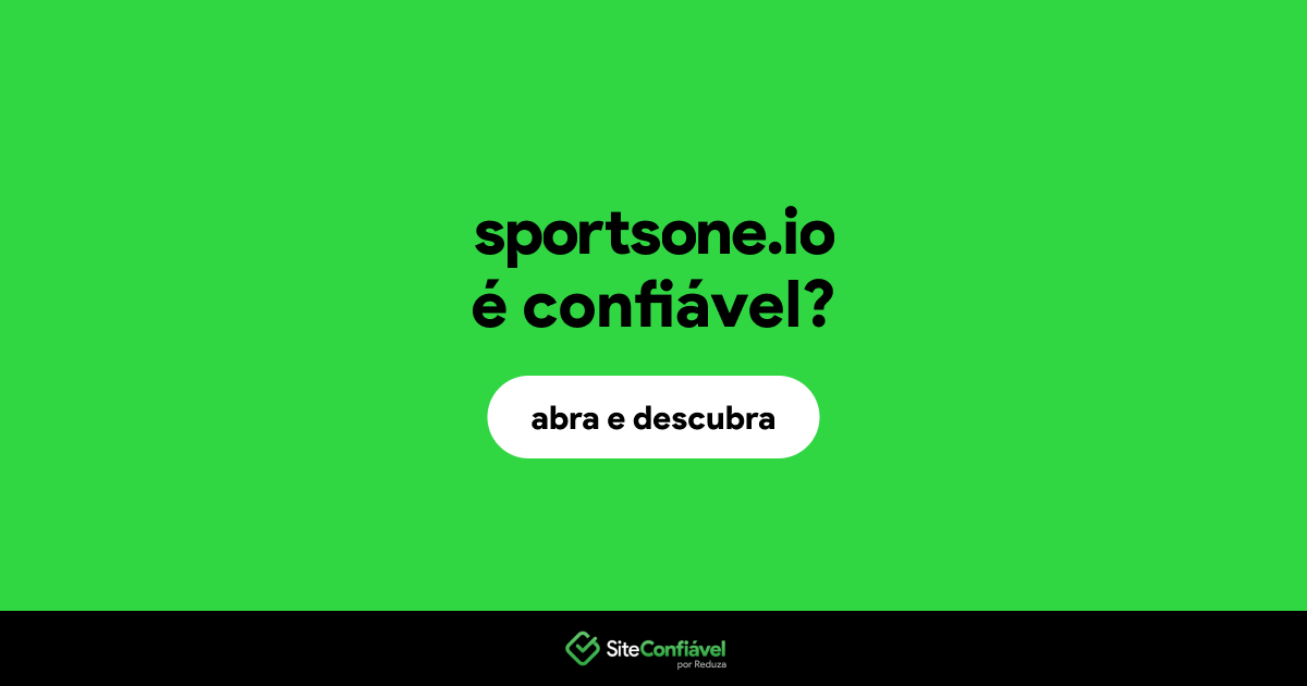 O site sportsone.io é confiável?