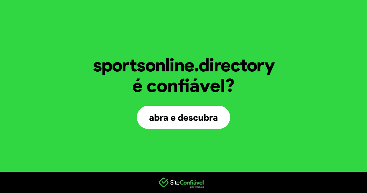 O site sportsonline.directory é confiável?