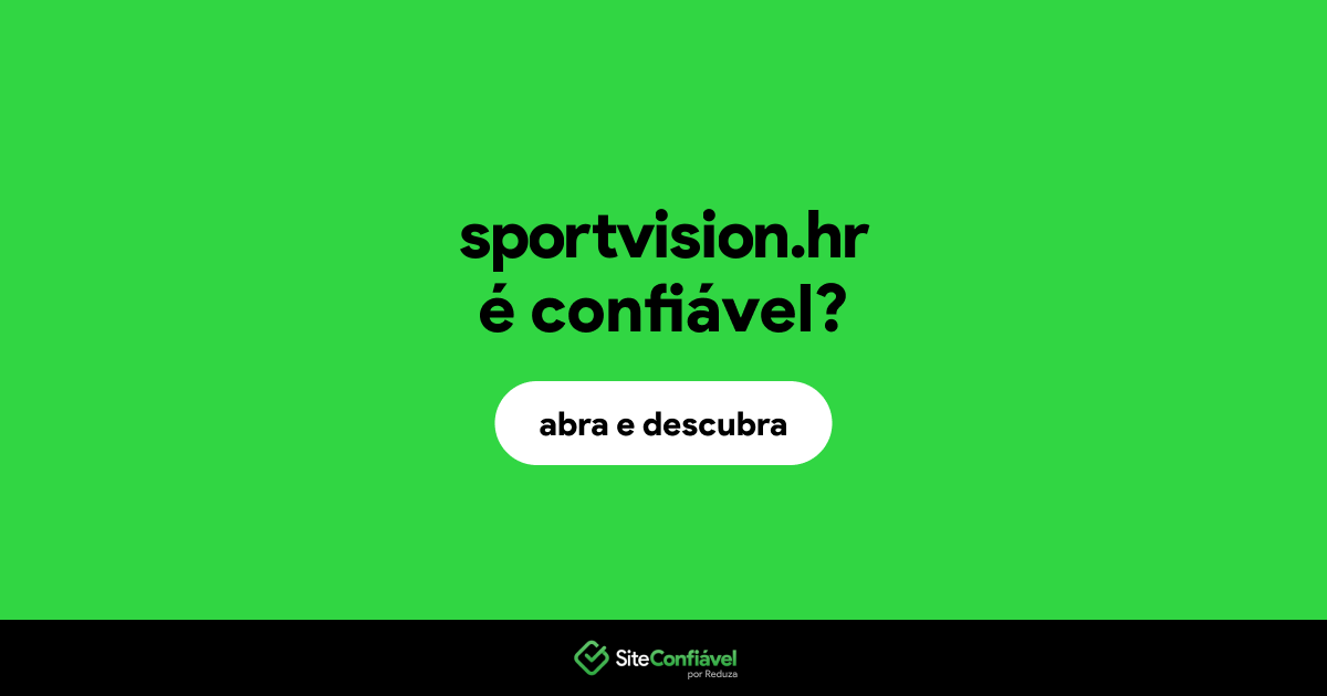O site sportvision.hr é confiável?
