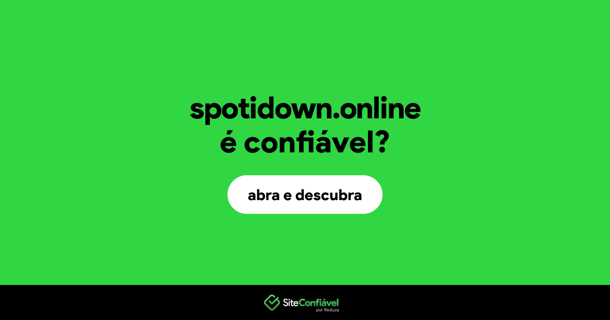 O site spotidown.online é confiável?