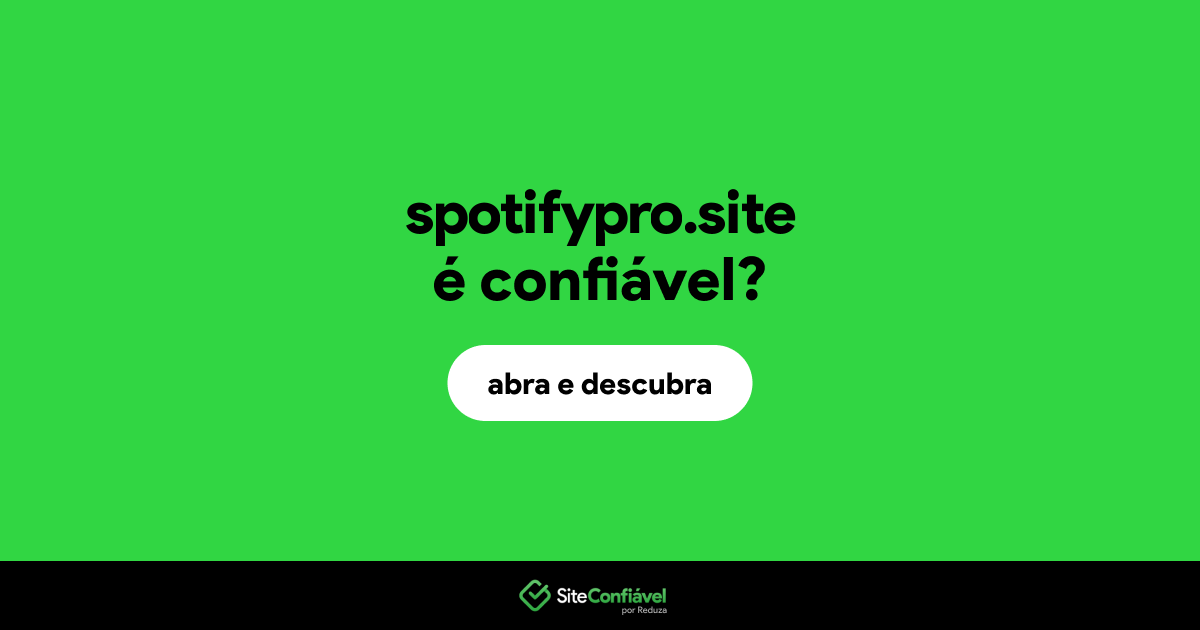 O site spotifypro.site é confiável?