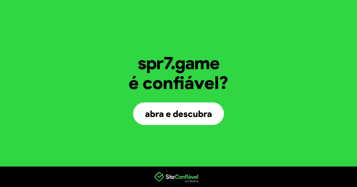 O site spr7.game é confiável?