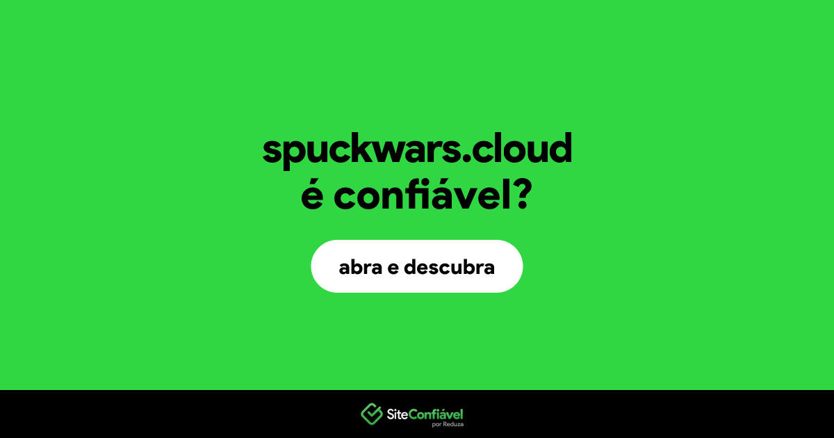 O site spuckwars.cloud é confiável?