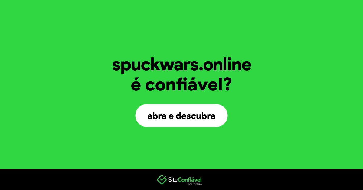 O site spuckwars.online é confiável?