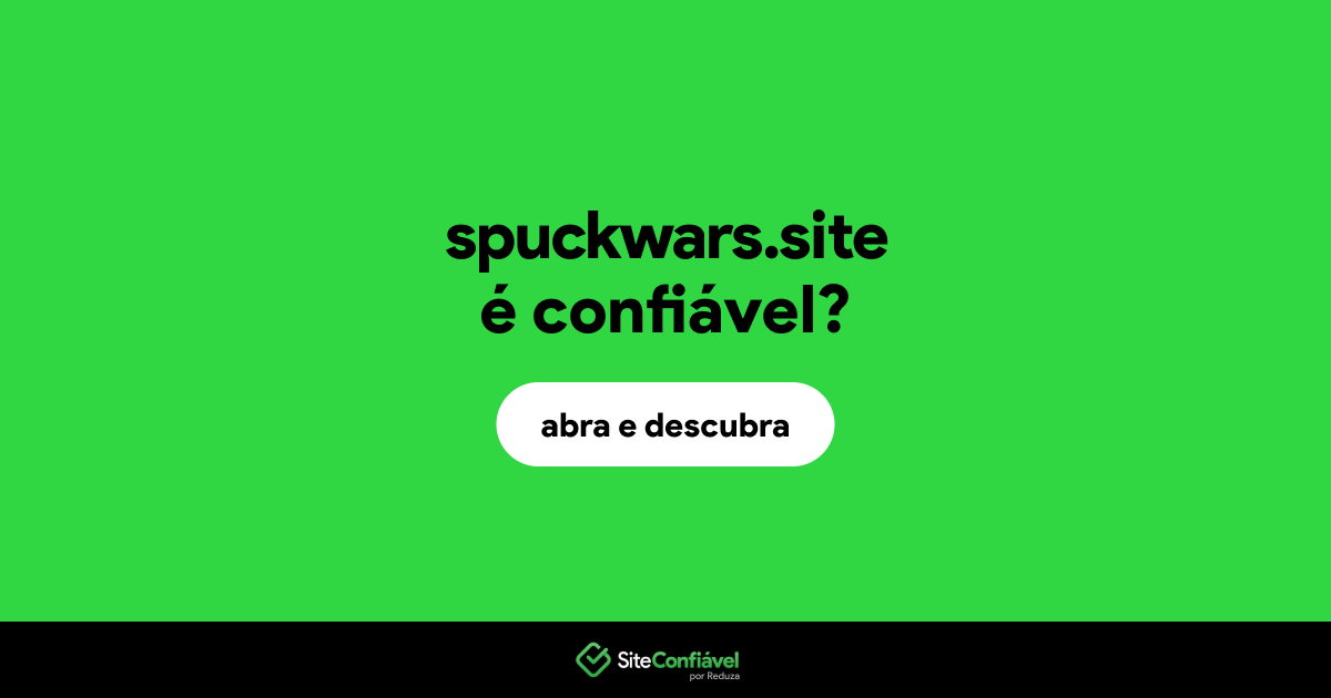 O site spuckwars.site é confiável?