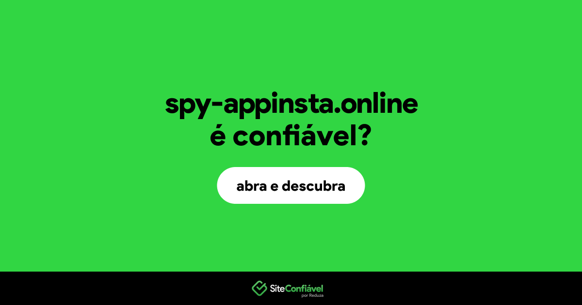 O site spy-appinsta.online é confiável?