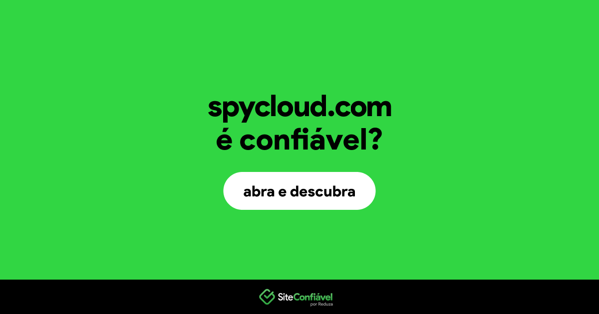 O site spycloud.com é confiável?