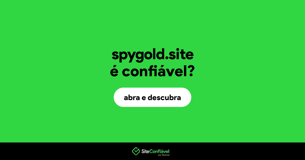 O site spygold.site é confiável?