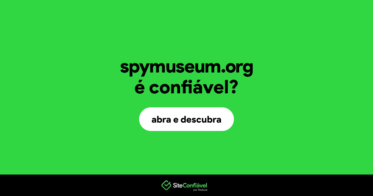 O site spymuseum.org é confiável?