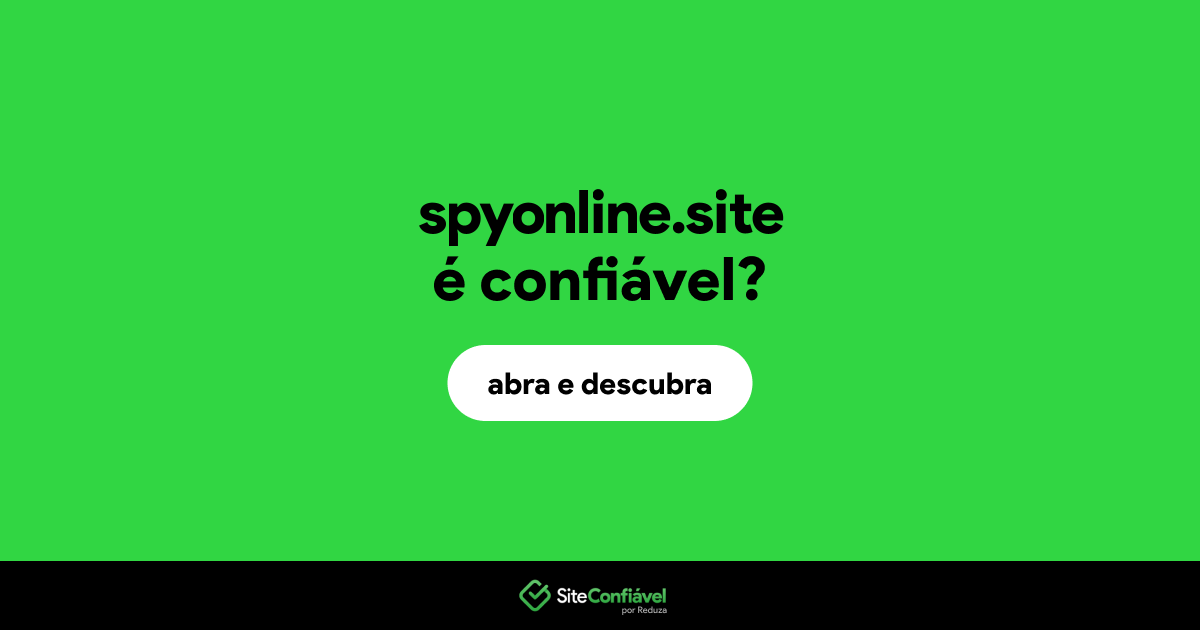O site spyonline.site é confiável?