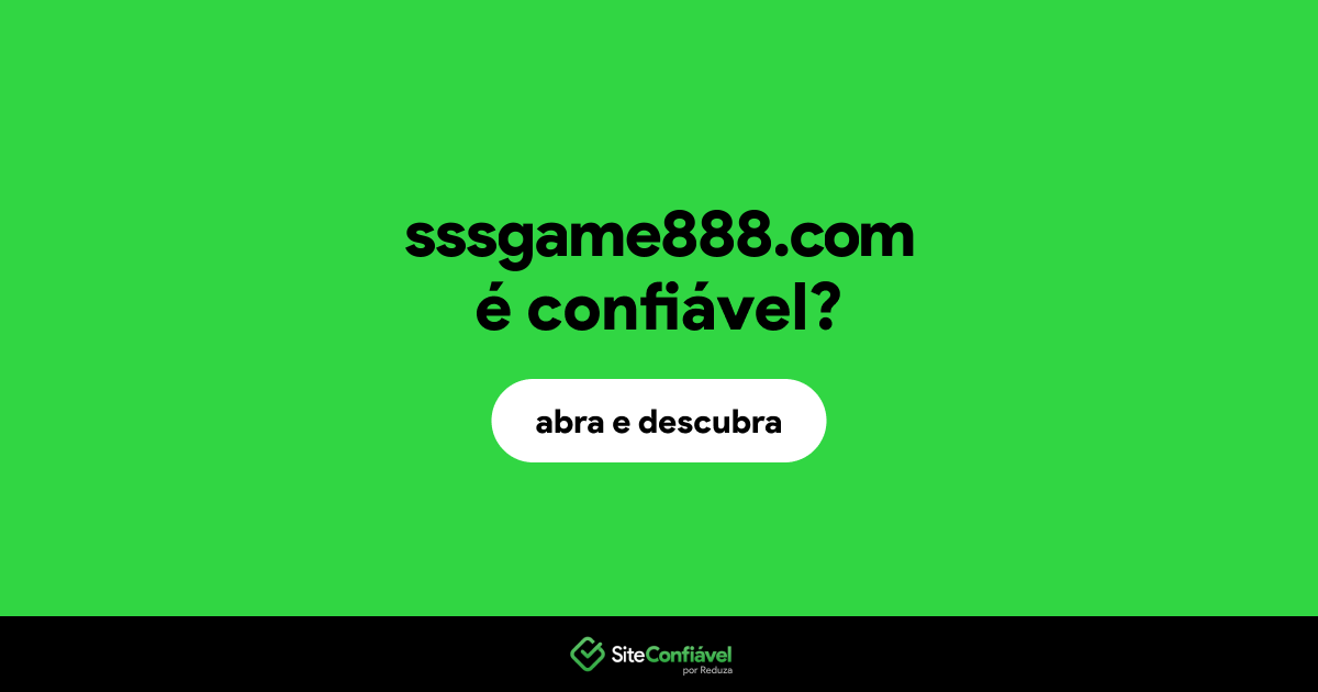 O site sssgame888.com é confiável?