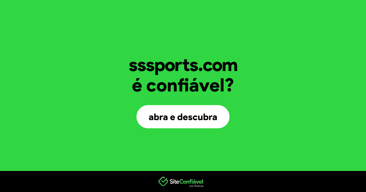 O site sssports.com é confiável?