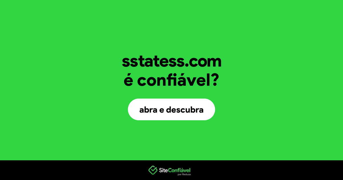 O site sstatess.com é confiável?