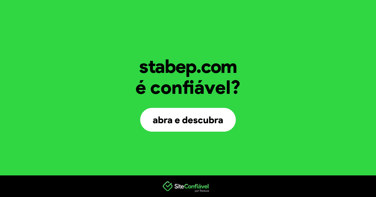 O site stabep.com é confiável?