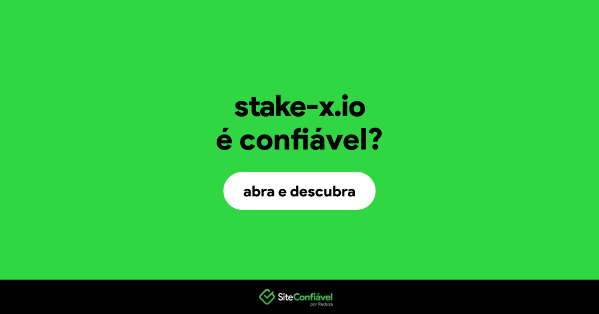 O site stake-x.io é confiável?