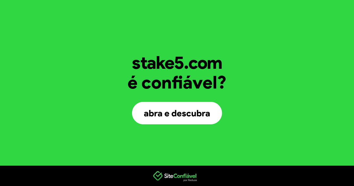 O site stake5.com é confiável?