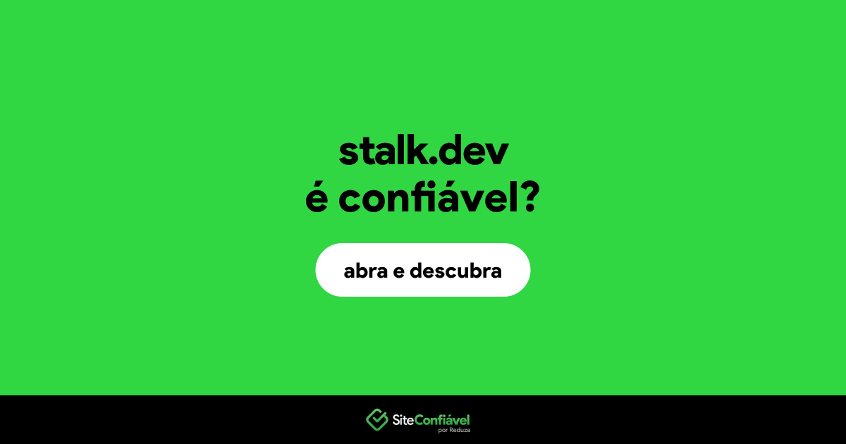 O site stalk.dev é confiável?