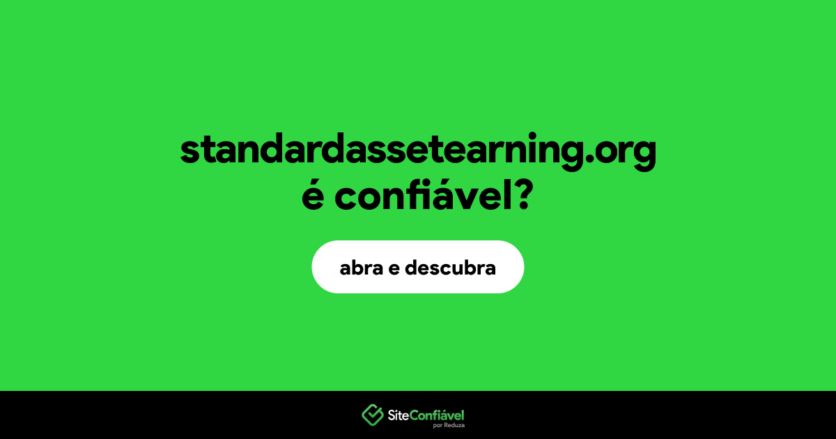 O site standardassetearning.org é confiável?