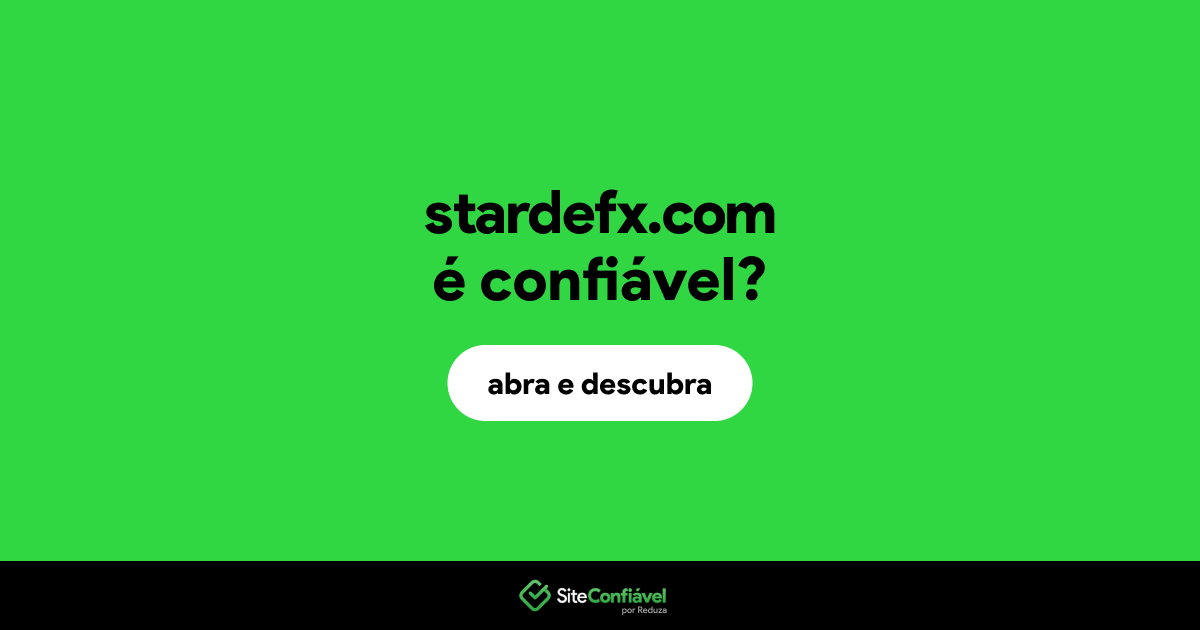 O site stardefx.com é confiável?