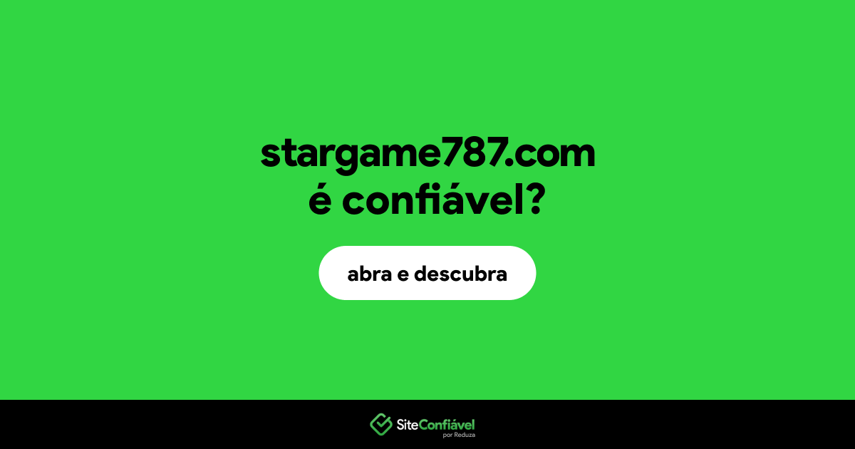 O site stargame787.com é confiável?