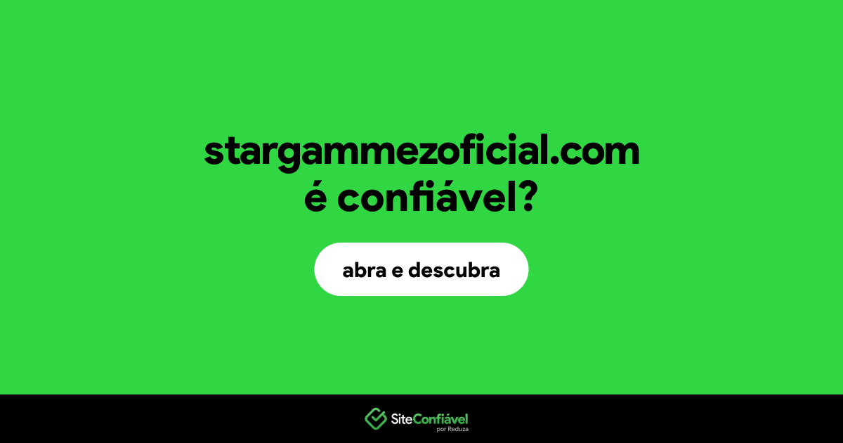 O site stargammezoficial.com é confiável?