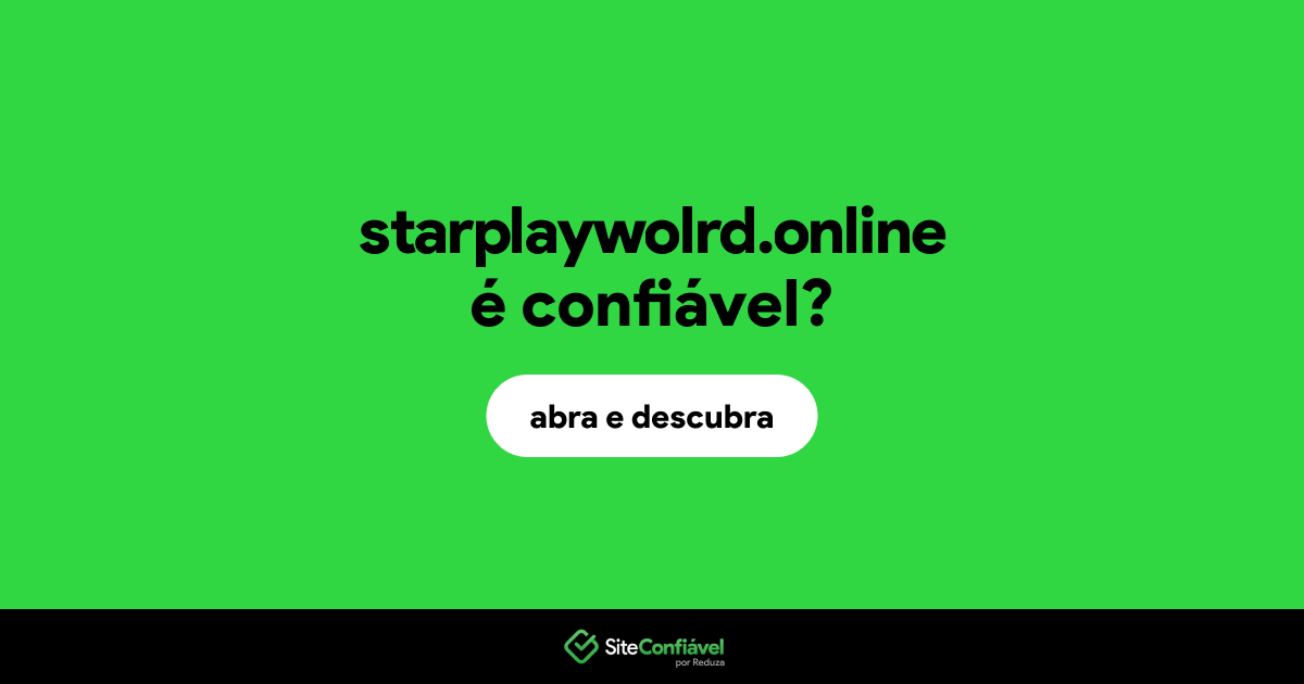 O site starplaywolrd.online é confiável?