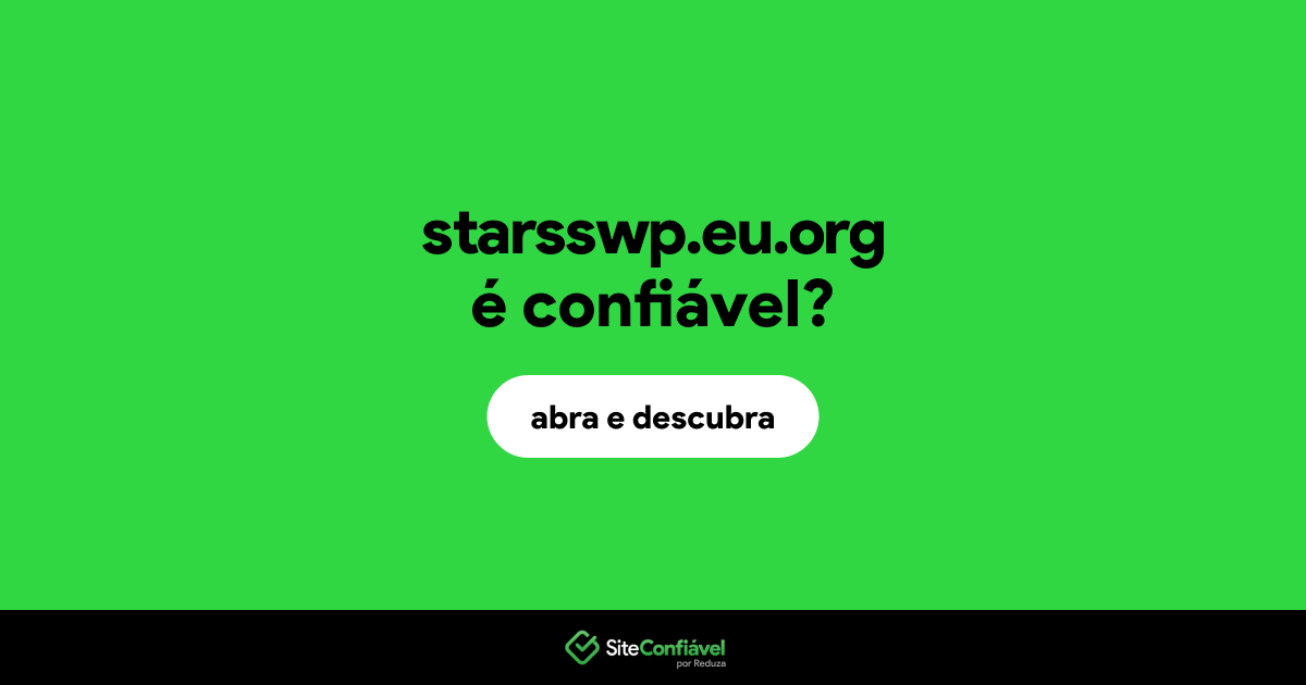 O site starsswp.eu.org é confiável?