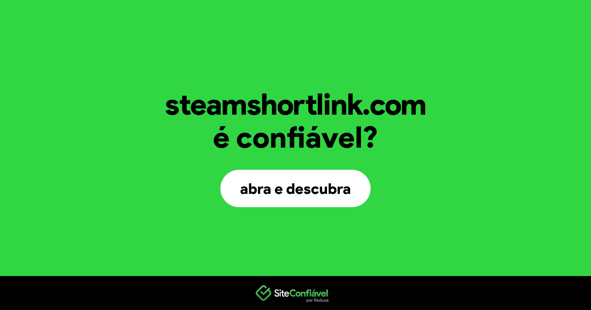O site steamshortlink.com é confiável?