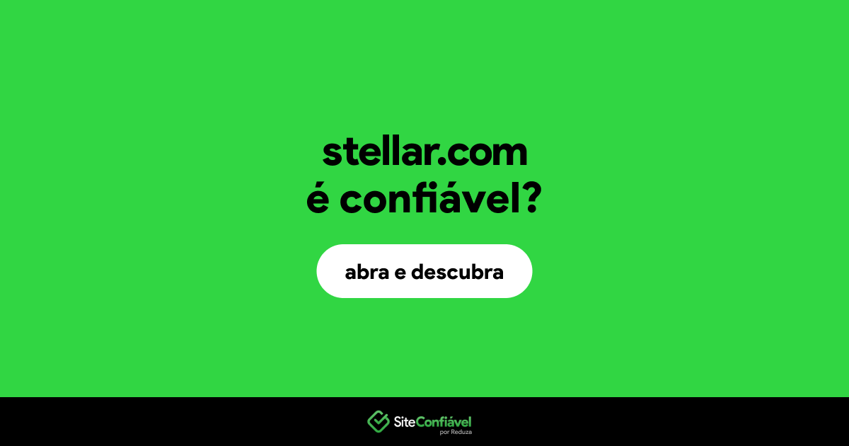 O site stellar.com é confiável?