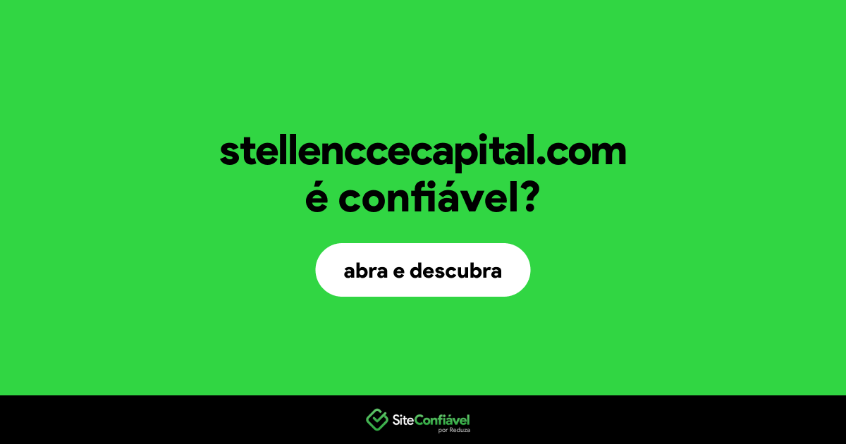 O site stellenccecapital.com é confiável?