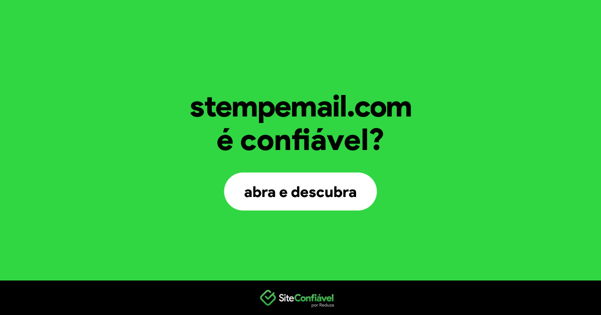 O site stempemail.com é confiável?