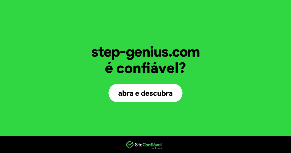 O site step-genius.com é confiável?