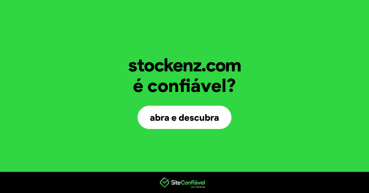 O site stockenz.com é confiável?