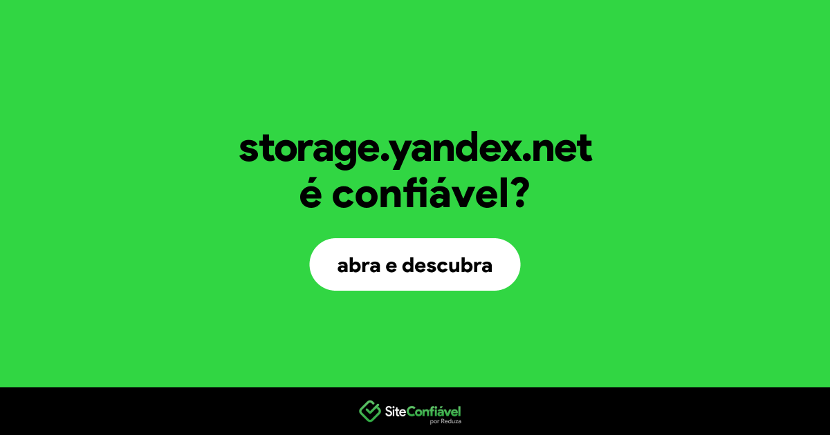 O site storage.yandex.net é confiável?