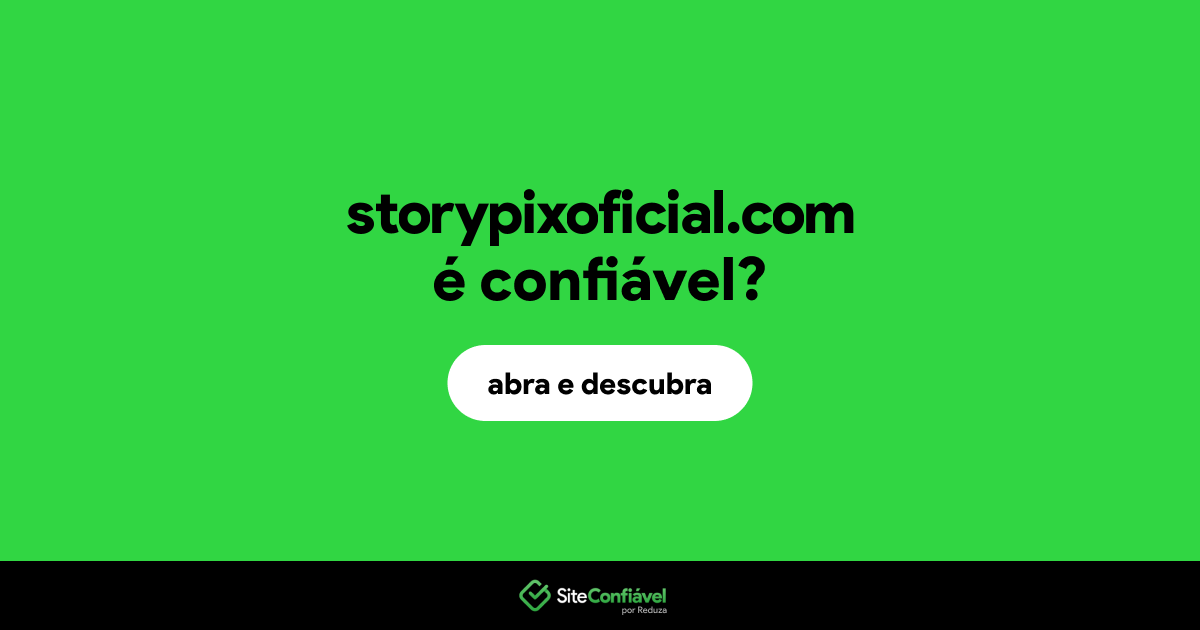 O site storypixoficial.com é confiável?