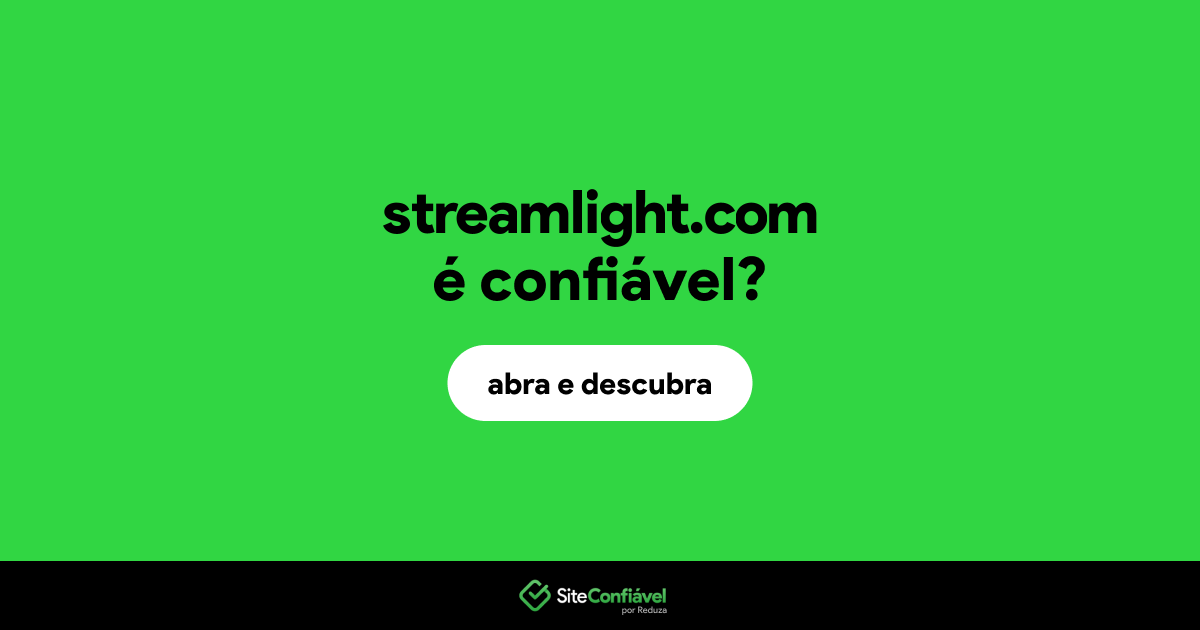 O site streamlight.com é confiável?
