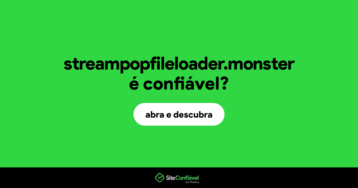 O site streampopfileloader.monster é confiável?