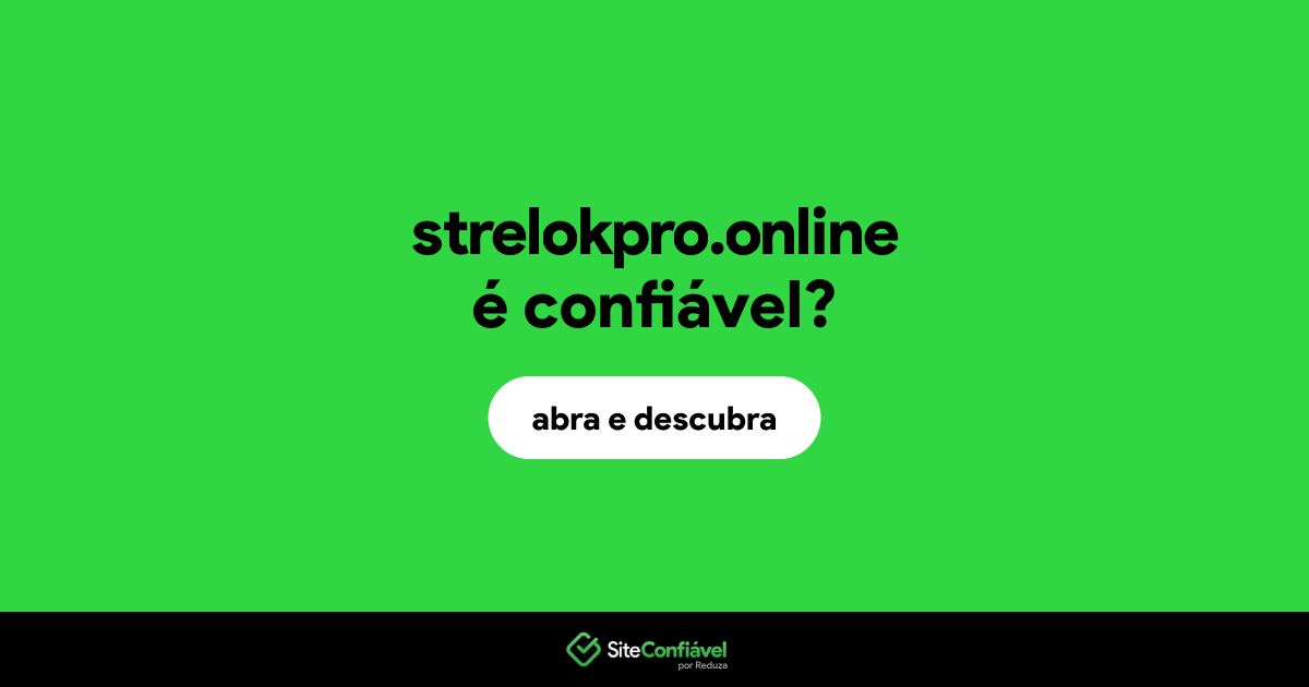O site strelokpro.online é confiável?