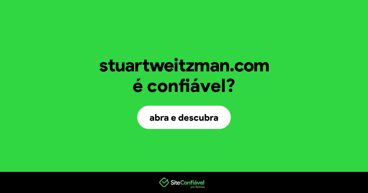 O site stuartweitzman.com é confiável?