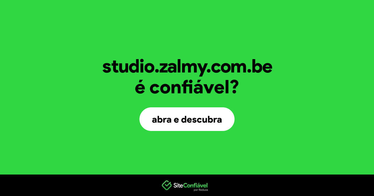 O site studio.zalmy.com.be é confiável?